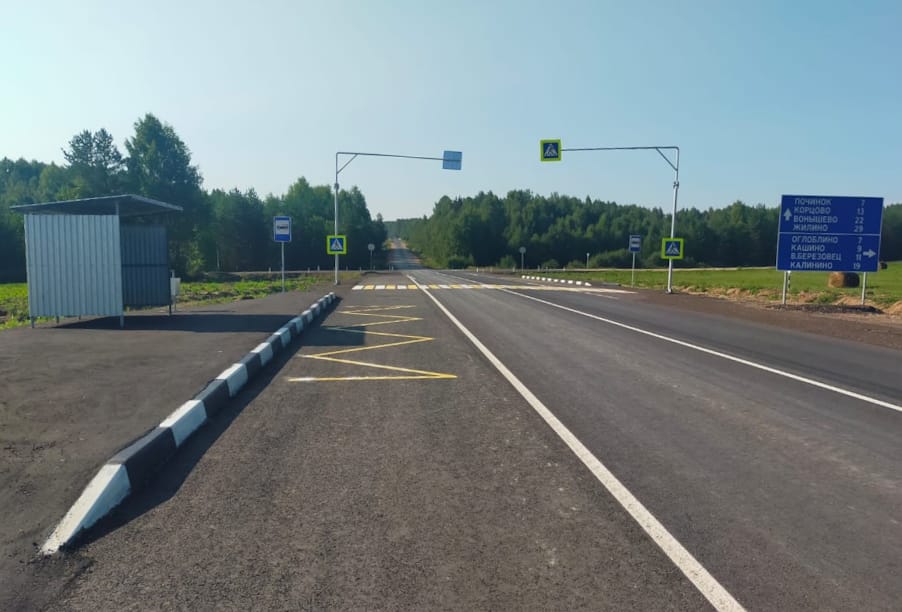  Свыше 200 км дорожной сети привели к нормативам в Костромской области по нацпроекту